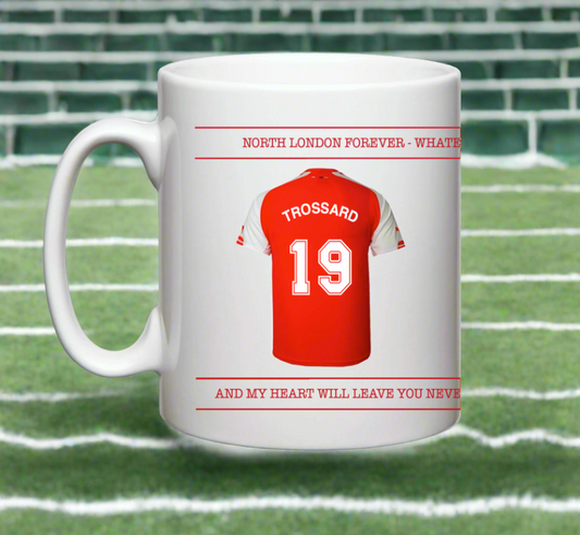 Personalised Arsenal 11oz mug with name of your choice and number