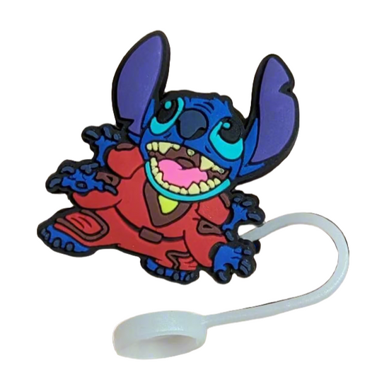 Stitch in Red Space Suit Reusable Straw Cover