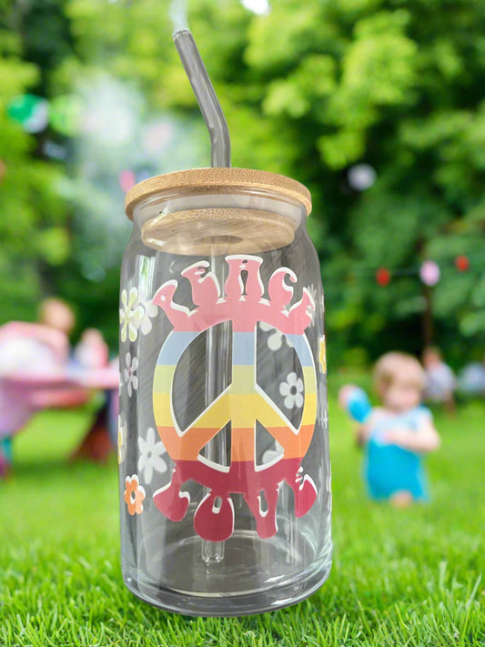 Libby Cup 16oz Peace & Love Style