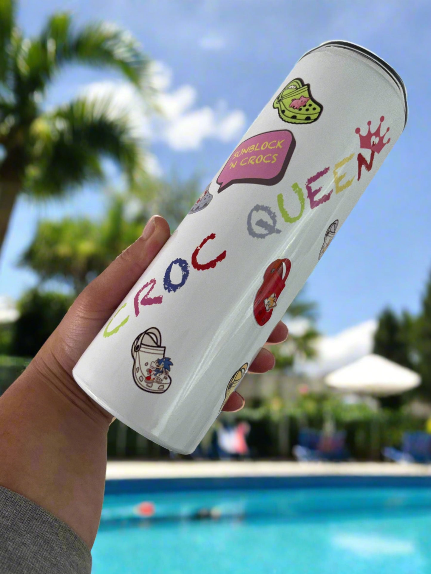 Crocs 'Croc Queen' Skinny Tumbler